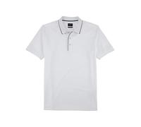 Poloshirt OLYMP "OLYMP Wirk Casual - Polo", Herren, Gr. XL, weiß, Jersey, Obermaterial: 51% Baumwolle, 49% Polyester, casual, regular fit, Kurzarm, Shirts (42717265-XL) weiß