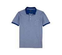 Poloshirt OLYMP "Casual", Herren, Gr. M, blau, Piquu00e9, Obermaterial: 100% Baumwolle, casual, Kurzarm, Shirts, Two-Tone Piqué, Seitenschlitzen im Saum (51333537-M) blau