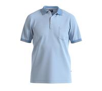 Poloshirt OLYMP "Casual", Herren, Gr. M, blau (bleu), Piquu00e9, Obermaterial: 100% Baumwolle, casual, Kurzarm, Shirts, Two-Tone Piqué, Seitenschlitzen im Saum (27529608-M) bleu