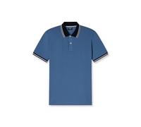 OLYMP Poloshirt Casual – Herren Baumwoll-Piqué Kurzarm Regular Fit rauchblau XXL
