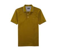 OLYMP Herren Polo-Shirt Langarm Casual.Wirk,Pikee,Regular fit,Khaki 26,XXL
