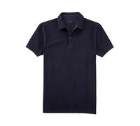 OLYMP Herren Polo-Shirt Langarm Casual.Wirk,Pikee,Regular fit,Marine 18,XL