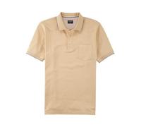 OLYMP Herren Polo-Shirt Langarm Casual.Wirk,Pikee,Regular fit,Natur 22,L