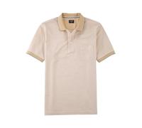 OLYMP Herren Polo-Shirt Langarm Casual.Wirk,Pikee,Regular fit,Natur 22,M