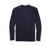 OLYMP Herren Polo-Shirt Langarm Casual Wirk,Uni,Regular fit,Marine 18,M