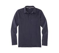 OLYMP Herren Polo-Shirt Langarm Casual Wirk,Uni,Regular fit,Marine 18,S