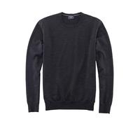 OLYMP Pullover Herren Regular Fit Rundhals Merinowolle blau, M