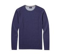 OLYMP Herrenpullover Rundhals Casual Strick Single Jersey Regular Fit Marine 18 L