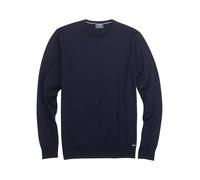 OLYMP Herrenpullover Rundhals Casual Strick Single Jersey Regular Fit Marine 18 M