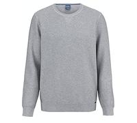 OLYMP Herren Pullover Rundhals Casual.Strick,Struktur,Regular fit,grau 62,M
