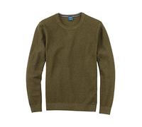 OLYMP Herren Pullover Rundhals Strick,Männer,Uni,modern fit,Oliv 47,L