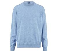 OLYMP Herren Pullover Rundhals Strick,Uni,modern fit,bleu 11,S