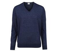 OLYMP Herren Pullover V-Ausschnitt Casual.Strick,Plain Jersey,Regular fit,royal 19,S