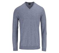 V-Ausschnitt-Pullover OLYMP "OLYMP Strick Casual", Herren, Gr. XXL, grau (silbergrau), Obermaterial: 100% Schurwolle, tailliert, V-Ausschnitt, Pullover, klassischer Strickpullover (53923930-XXL) silbe