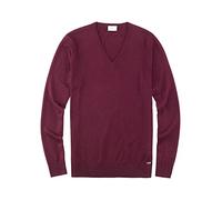 OLYMP Herren Pullover V-Ausschnitt Level Five Strick,Body fit,Chianti 38,S