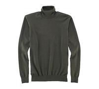 OLYMP Herren Rollkragenpullover Casual.Strick,Single Jersey,Regular fit,Oliv 47,3XL