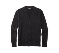 OLYMP Herren Strickjacke 978 Knit Casual Single Jersey Regular Fit Schwarz Größe XXL