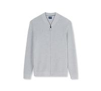 OLYMP Casual Regular Fit Strickjacke grau, Strukturiert