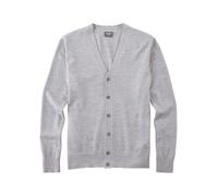 OLYMP Herren Strickjacke Casual.Strick,Single Jersey,978 Knit Regular fit,Silbergrau 63,3XL