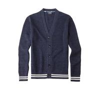 OLYMP Casual Strick Strickjacke Herren, Blau, , L (53136618L)