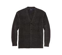 OLYMP Herren Strickjacke Casual Strick,Uni,Regular fit,anthrazit 67,S