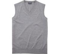 Pullunder OLYMP "OLYMP Casual Strick, Pullunder", Herren, Gr. M, silbergrau, 100% Schurwolle, Pullover Pullunder (70595943-M) silbergrau