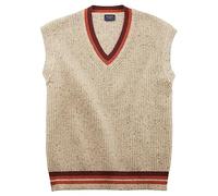 OLYMP Herren Strickweste Casual Strick,Uni,Regular fit,beige 21,M