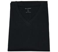 OLYMP T-Shirt V-Ausschnitt Doppelpack schwarz, Einfarbig