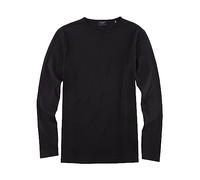 OLYMP Herren T-Shirt Langarm Casual.Wirk,Single Jersey,Regular fit,schwarz 68,XXL
