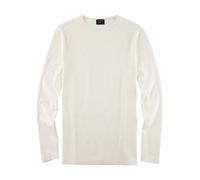 Longsleeve OLYMP, Damen, Gr. M, sanftes weiß, Single Jersey, Obermaterial: 60% Baumwolle, 40% Modal, regular fit, Rundhals, Shirts Longsleeve, Single Jersey, unifarben, regular fit, Rundhals, casual (