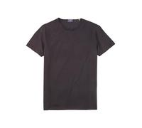 OLYMP Casual Regular Fit T-Shirt Rundhals schwarz, Einfarbig