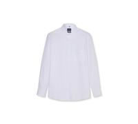 OLYMP Herren-Oberhemd Luxor – Twill, Comfort Fit, New Kent, 100% Baumwolle, Weiß Gr. 41
