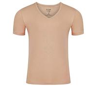 OLYMP Herren Unterzieh-T-Shirt Kurzarm, Level 5 Body Fit, tiefer V-Ausschnitt, Caramel (L)