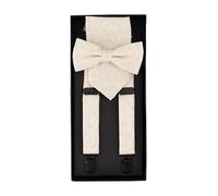 OLYMP Hosenträger+Schleife+Einstecktuch Herren beige, One Size