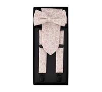 OLYMP Hosenträger+Schleife+Einstecktuch Herren rosa, One Size