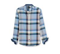 OLYMP Hemd Herren Regular Fit Langarm Baumwolle blau, M