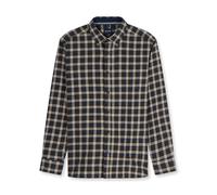 Langarmhemd OLYMP "OLYMP Casual, Regular Fit, Button-down", Herren, Gr. XXL, Normaler Arm, braun (marine), 100% Baumwolle, Hemden (15723251-XXL) marine