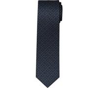 Krawatte OLYMP, Damen, blau (marine), Web, Seide, Krawatten, gemustert, 6,5 cm (53588249-0) marine