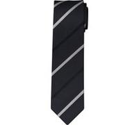 OLYMP Krawatte Herren Seide blau College-Streifen, One Size
