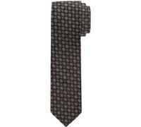 OLYMP Krawatte braun, Blumen