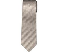 OLYMP Krawatte Herren Seide beige gemustert, One Size