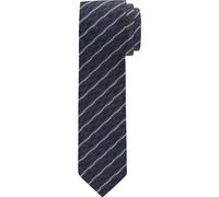 OLYMP Krawatte braun/blau, Gestreift