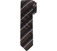 OLYMP Krawatte braun, Gestreift