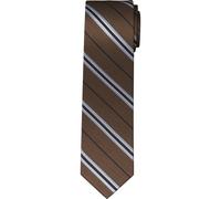 OLYMP Krawatte braun, Gestreift