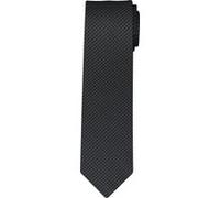 OLYMP Seidenkrawatte aus reiner Seide (6,5 cm) in Anthrazit, Größe 1