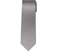 OLYMP Krawatte Herren Seide grau gemustert, One Size