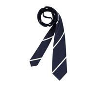 OLYMP Krawatte Herren Seide blau College-Streifen, One Size