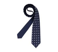 OLYMP Krawatte Herren Seide blau gemustert, One Size