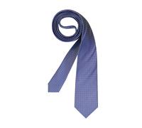 OLYMP Krawatte Herren Seide blau gemustert, One Size