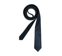 OLYMP Level Five Super Slim Seidenkrawatte im unifarbenen Design in Marine, Größe 1